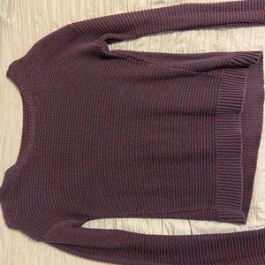 Dark purple knit sweater - American Eagle